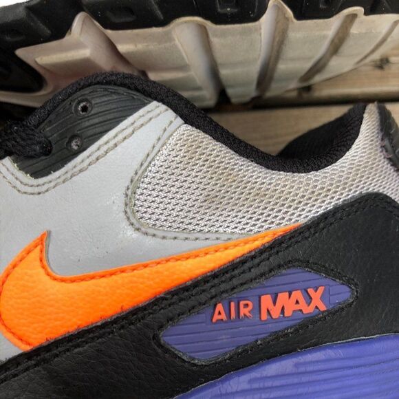 Rare 2015 nike air max 90 mesh GS 'Wolf grey' size 8.5 - Picture 16 of 16